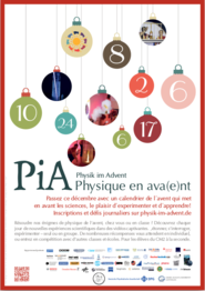 Poster zu Physik im Advent 2015