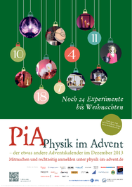 Poster zu Physik im Advent 2013